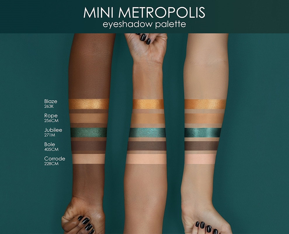 Mini Metropolis Eyeshadow Palette & Eyeshadow Brush - Imagen 2